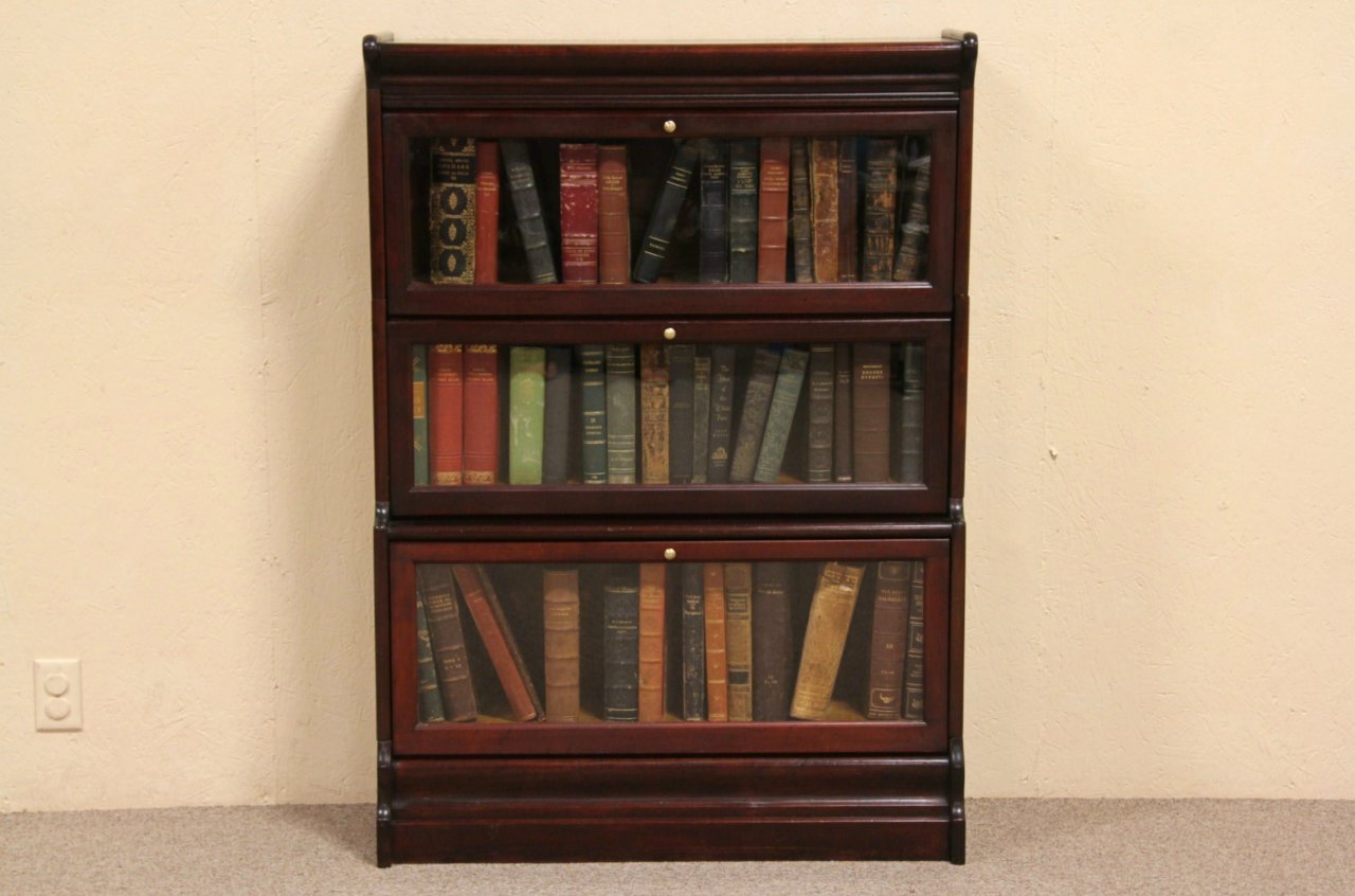 Lawyer 3 Stack Original Antique 1900 Bookcase