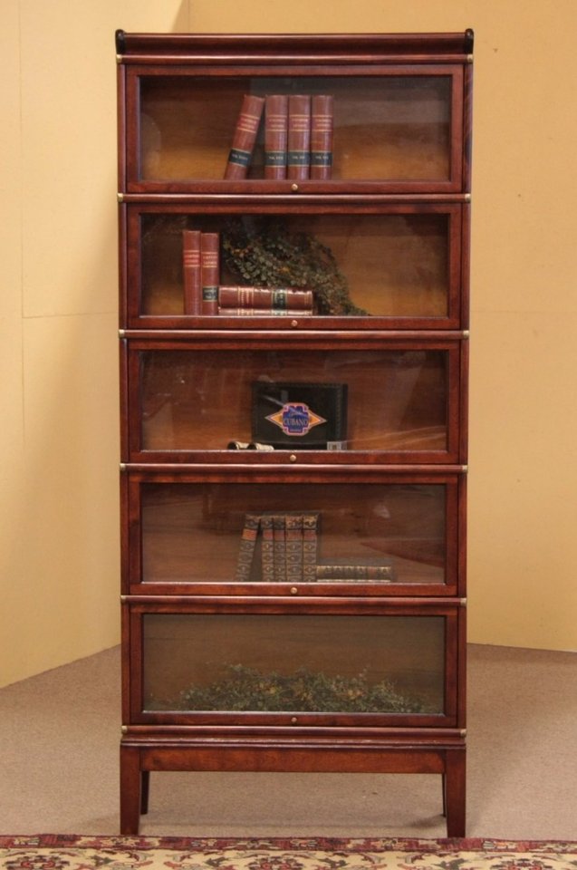 Globe Wernicke 5 Stack Antique Lawyer's Bookcase