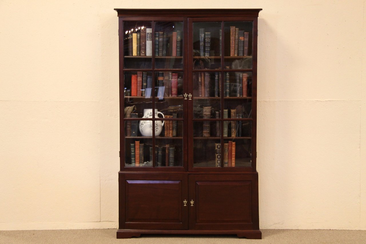 Antique Bookcase, Glass Doors