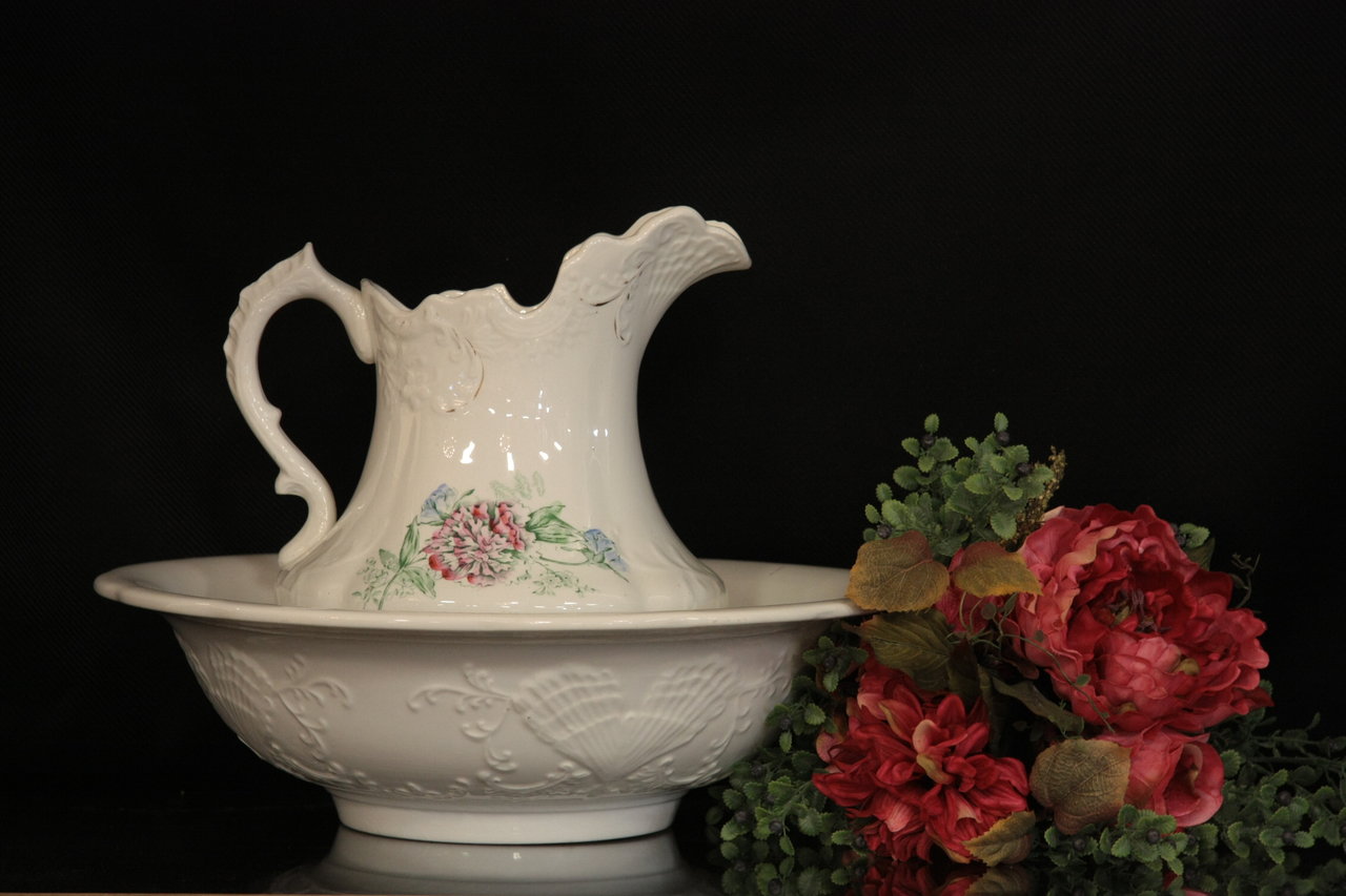 Victorian Bowl & Pitcher Set