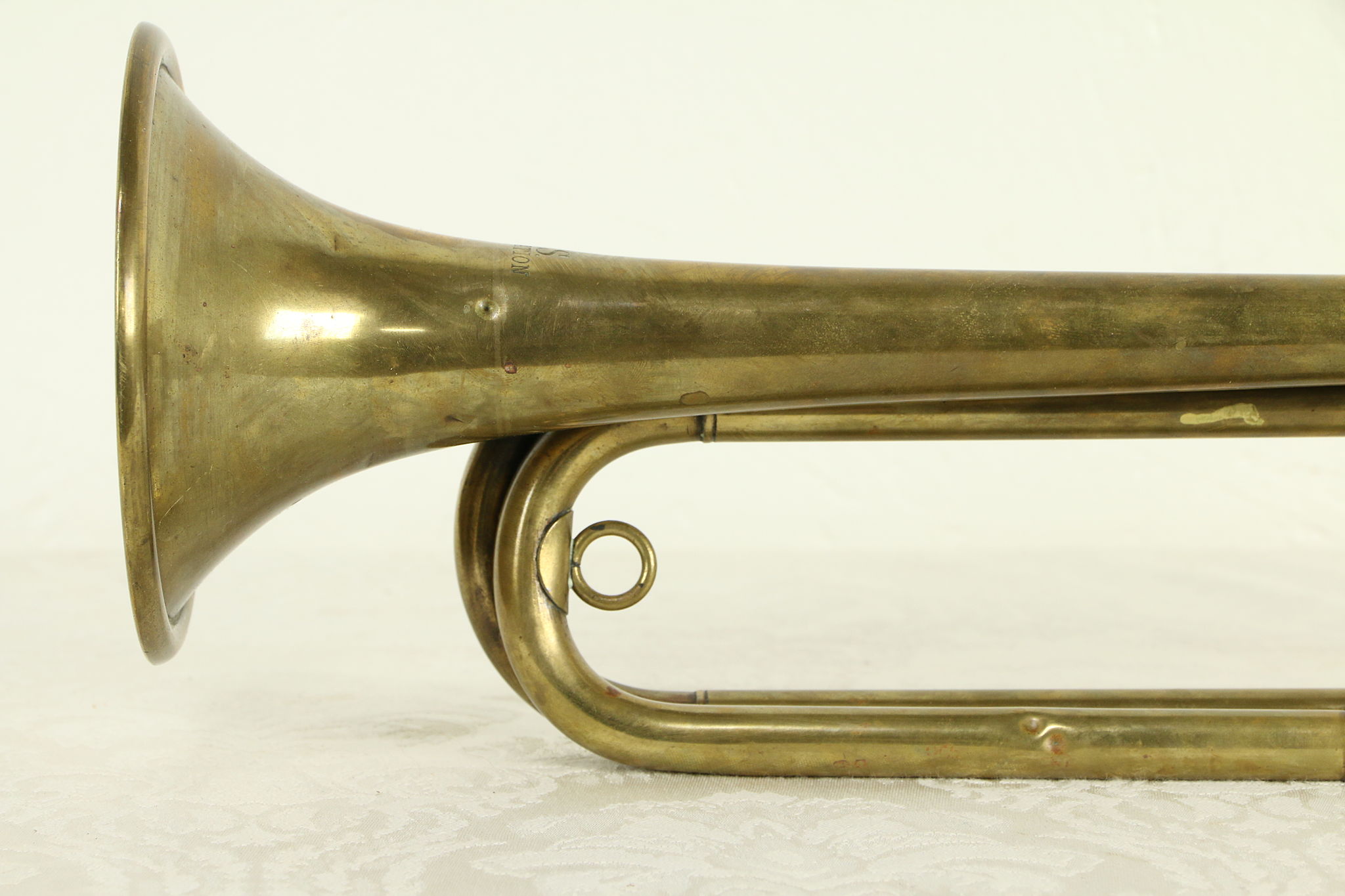 Brass Antique Military Bugle Horn, US Regulation, Bohemia