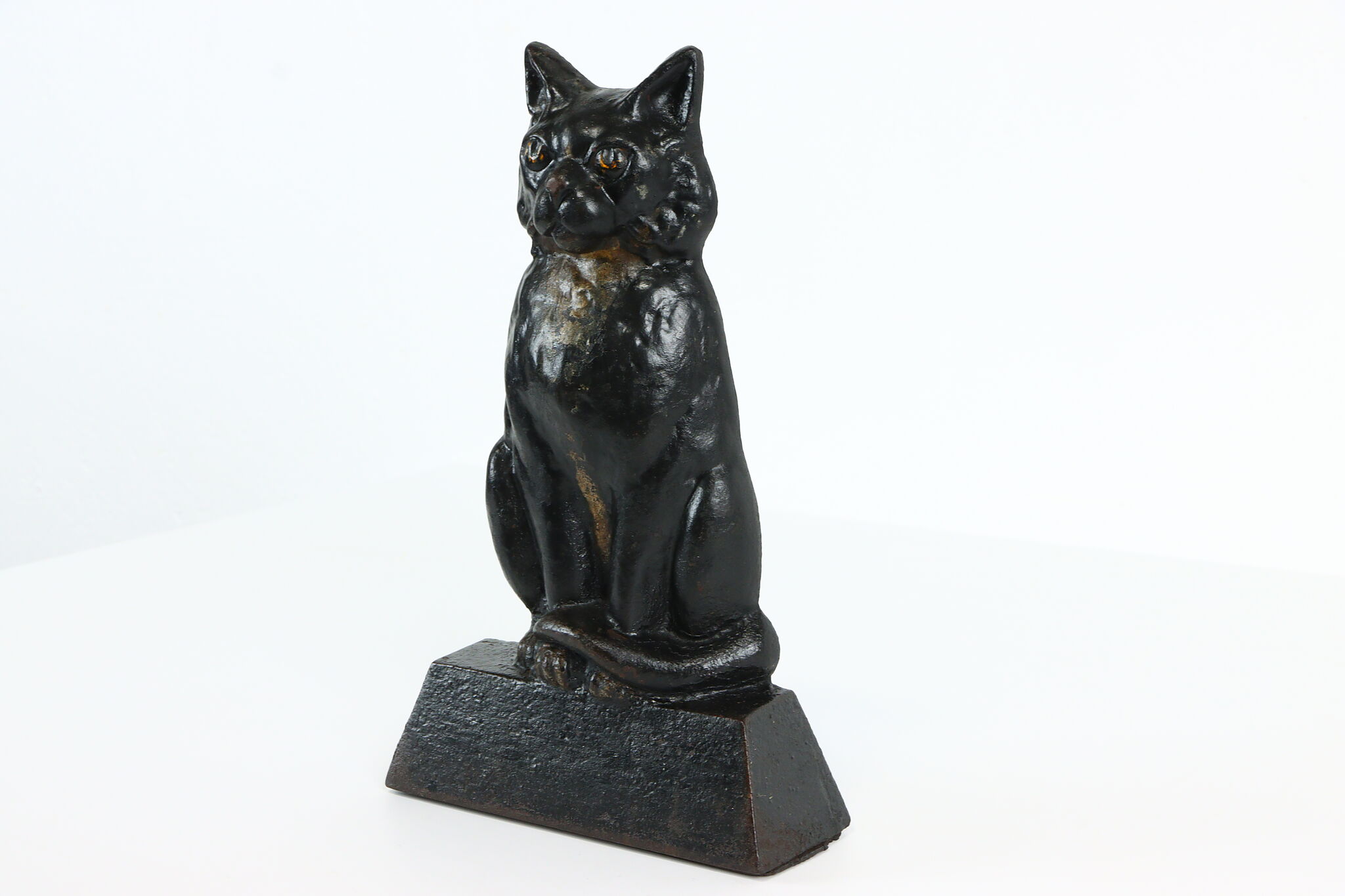 Victorian Cast Iron Cat Doorstop