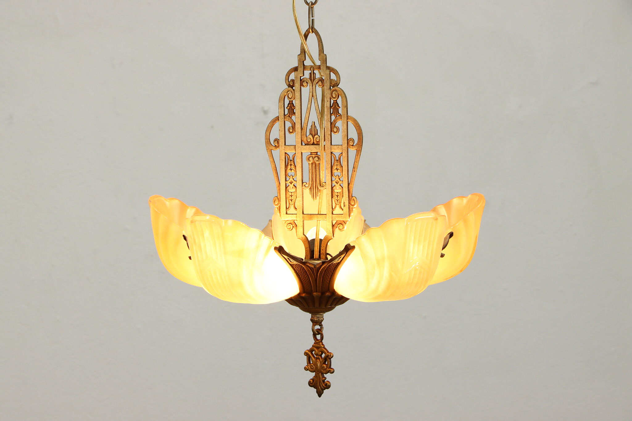 Antique art clearance deco chandelier