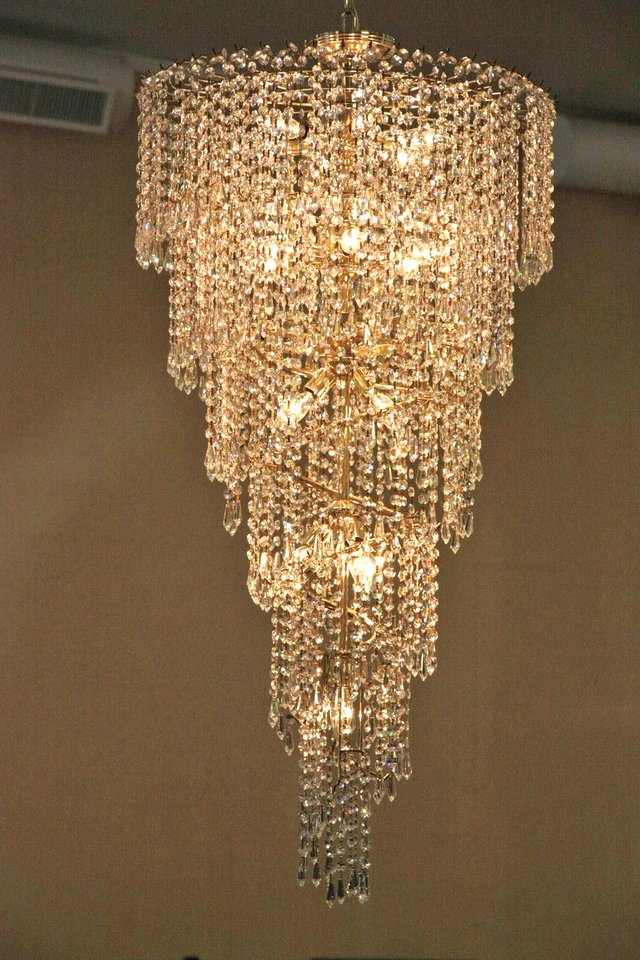 Strass Crystal Midcentury Modern Chandelier