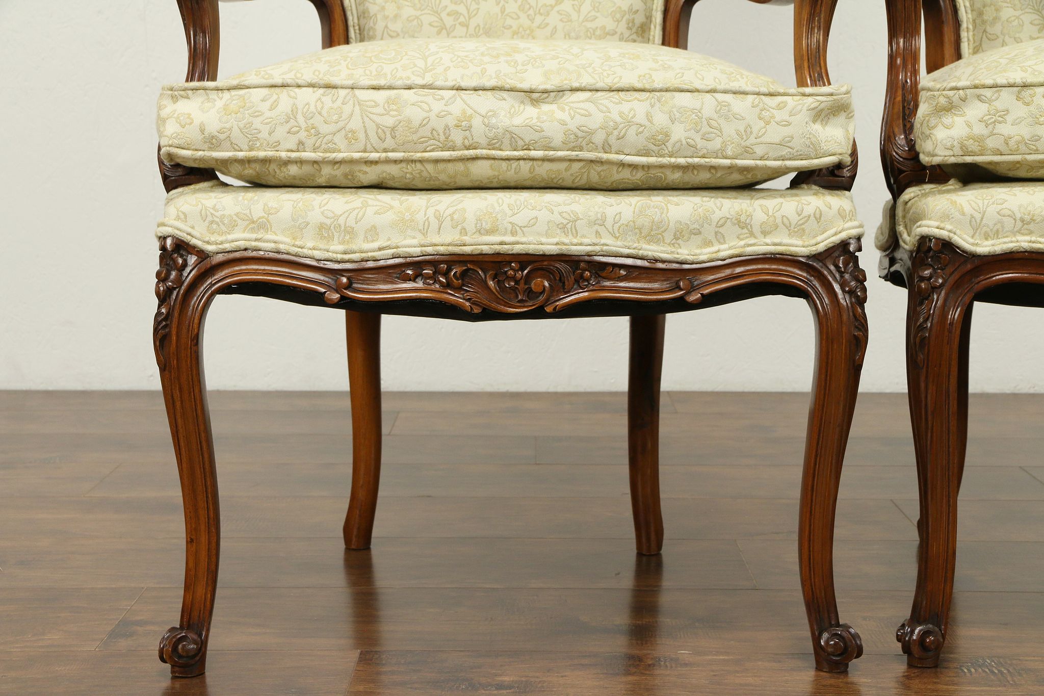 Louis XV Neo Rococo Mahogany Cabriolet Armchair, France, 1860s for sale at  Pamono