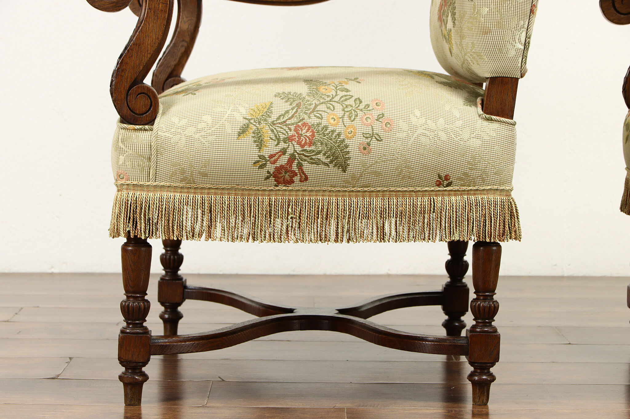 Pair of armchairs with their original tapestry Stamped by François