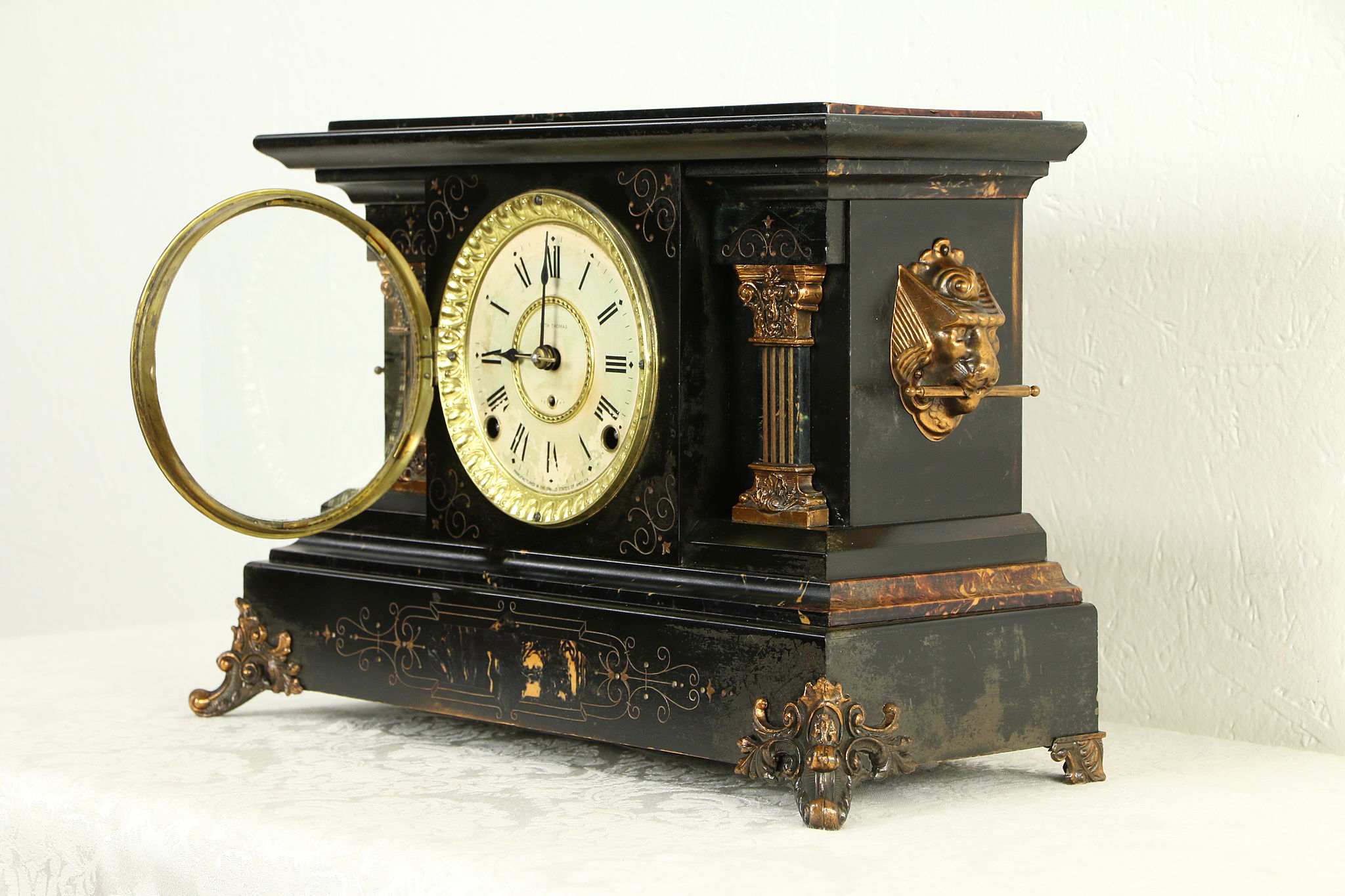 Seth Thomas Clock Lion Pendulum 