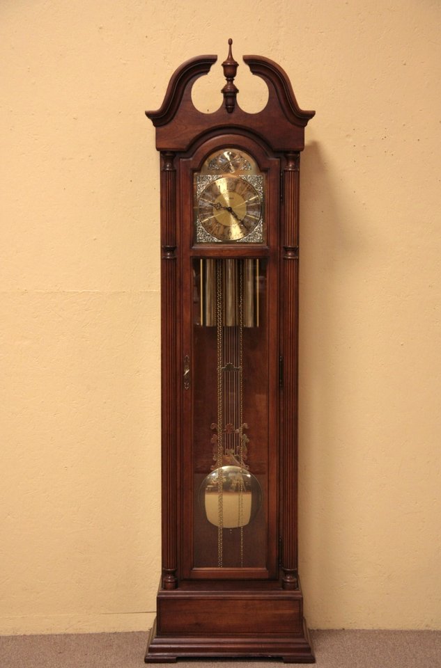 Howard Miller Cherry Tall Case Grandfather Clock