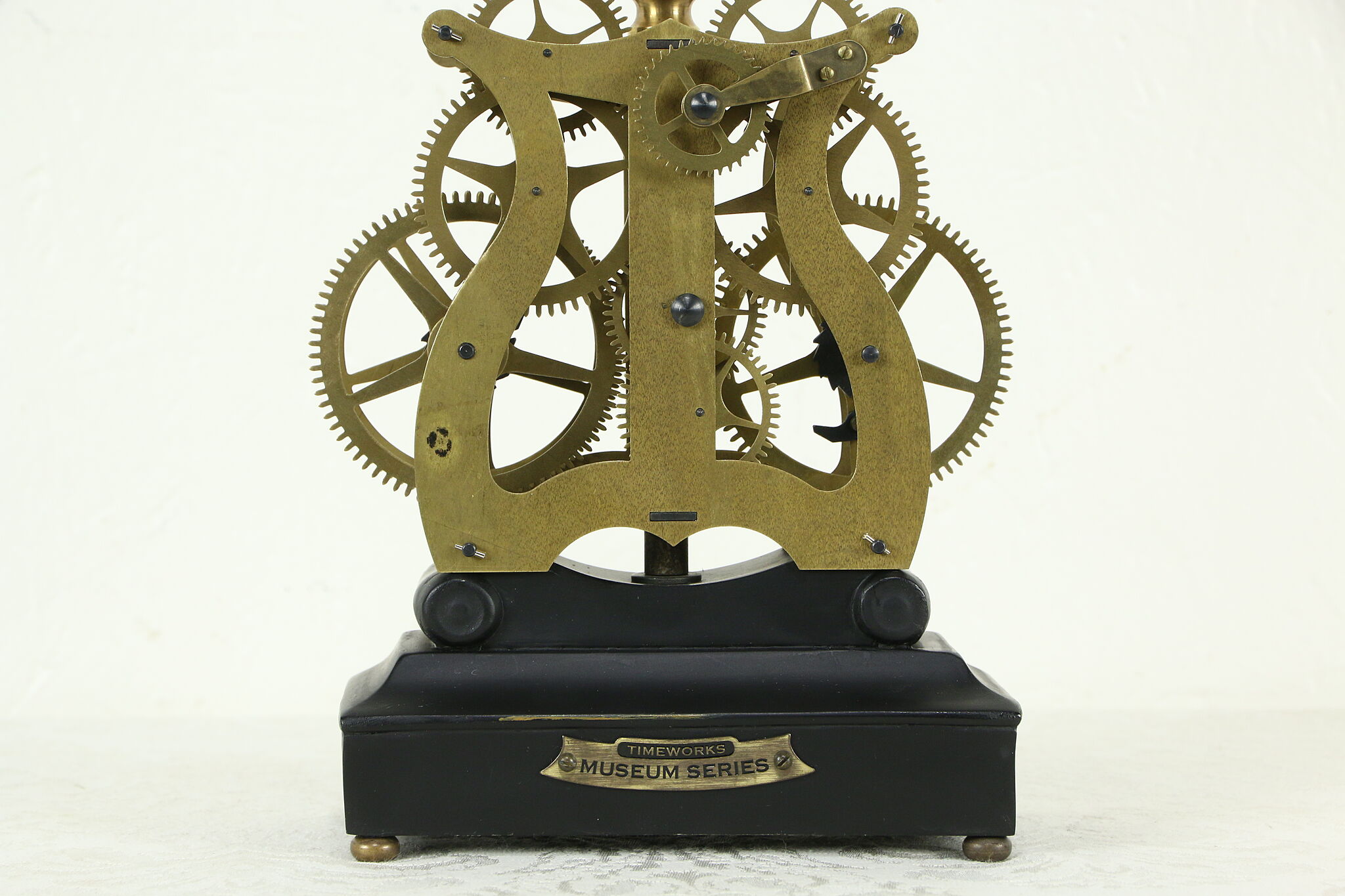 Da Vinci Anchiano Timeworks Brass Museum Clock, Quartz Movement