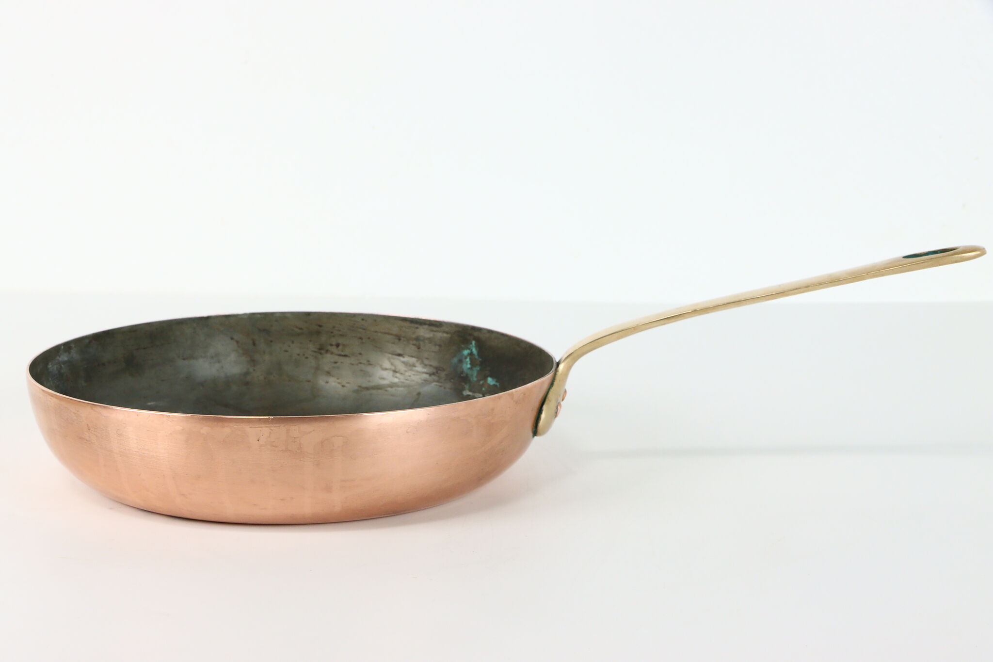 Copper Vintage Farmhouse Skillet Saute Pan, Country Kitchen