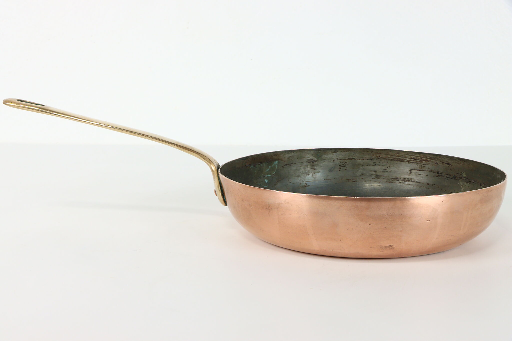 Copper Vintage Farmhouse Skillet Saute Pan, Country Kitchen