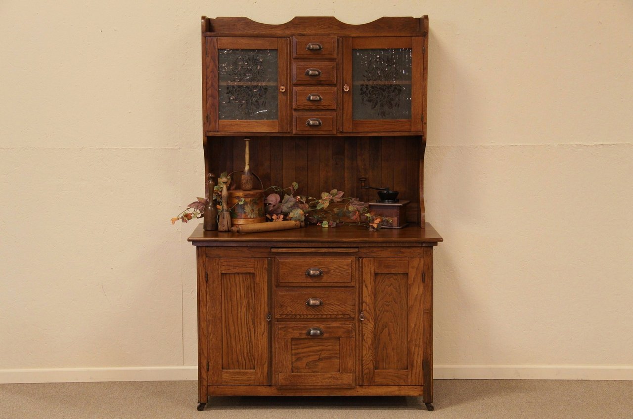Victorian Oak Kitchen Pantry Cupboard