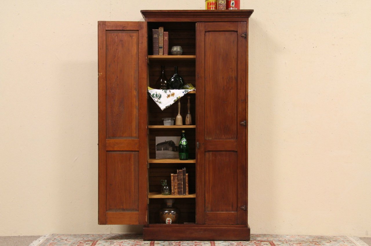 Victorian Country Pine Pantry Cupboard