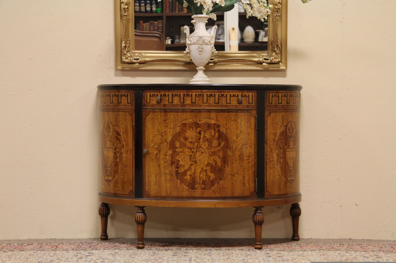 Demilune or HalfRound Console