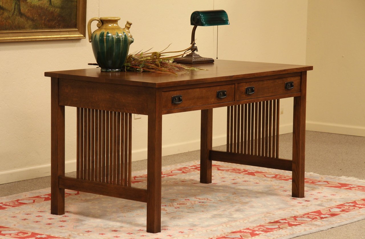 Stickley Arts & Crafts Mission Oak Writing Desk