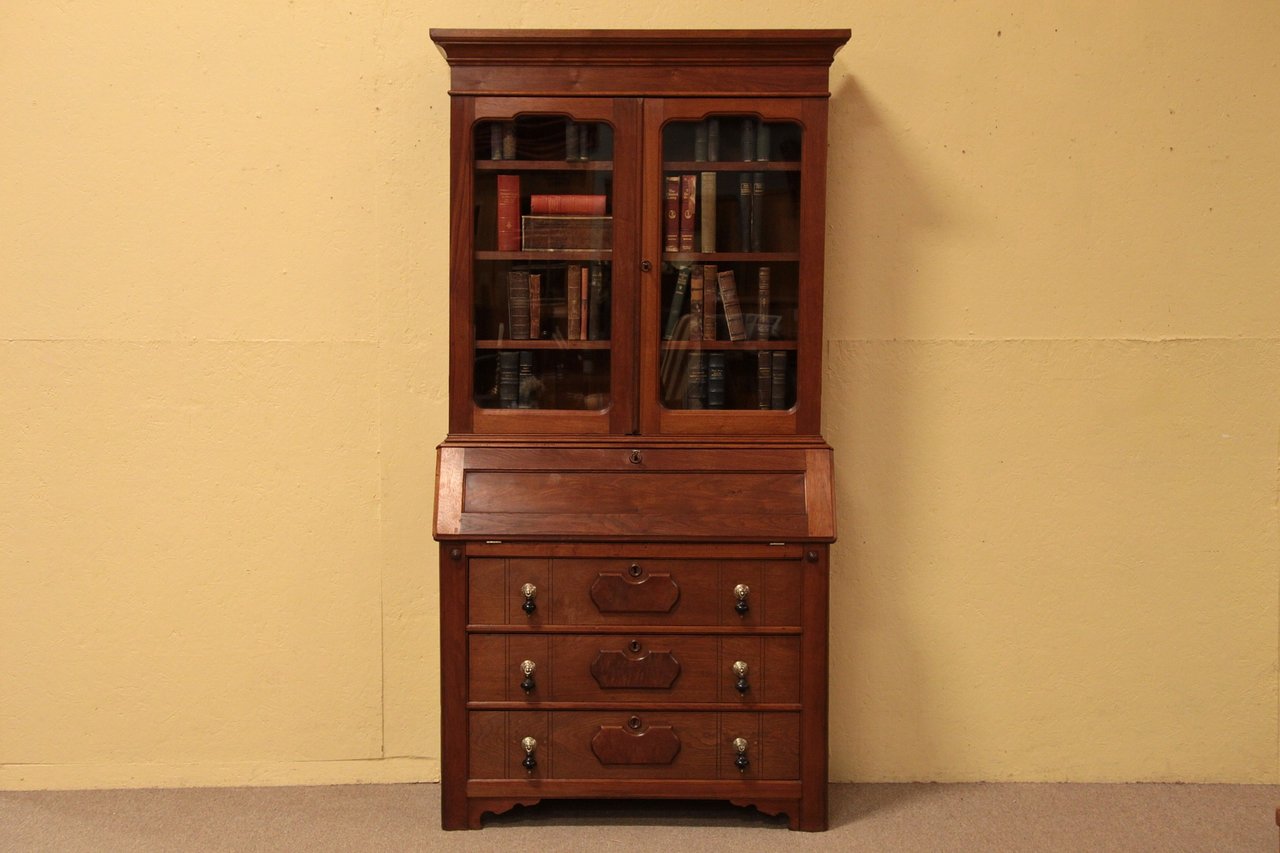 Victorian Secretary Desk, Bookcase Top