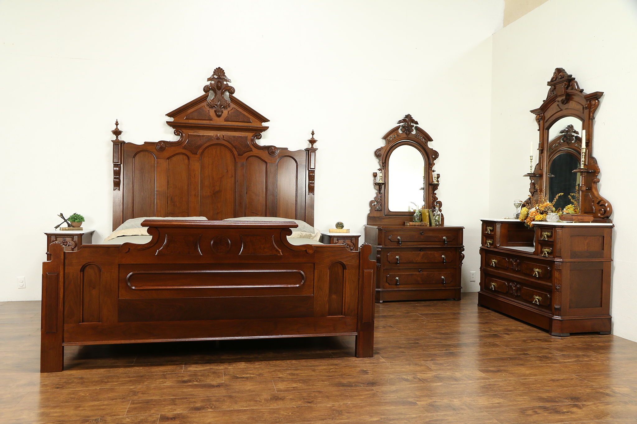 Victorian dresser set deals