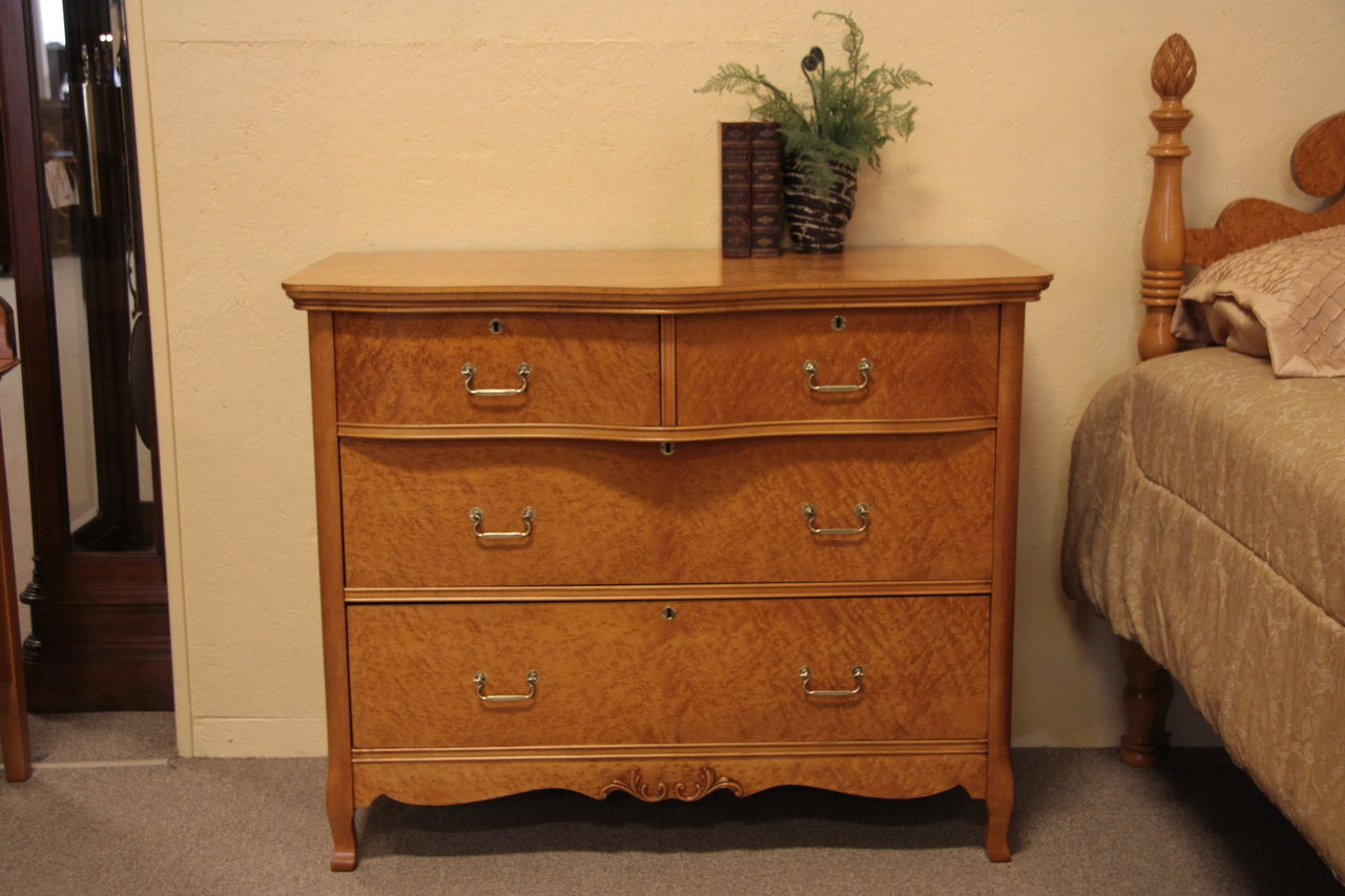 Birdseye Maple Antique Chest or Dresser