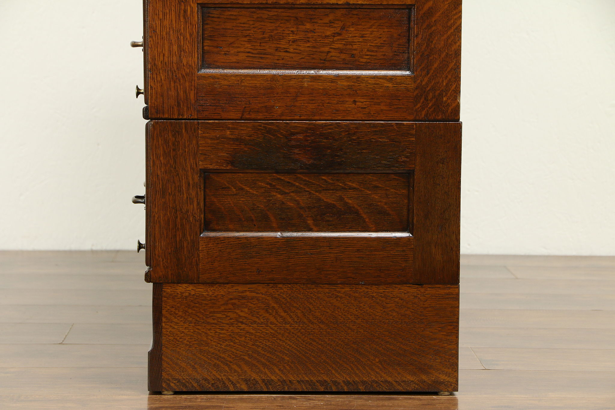 Sold Oak Antique 16 Drawer Stacking File Or Collector Cabinet