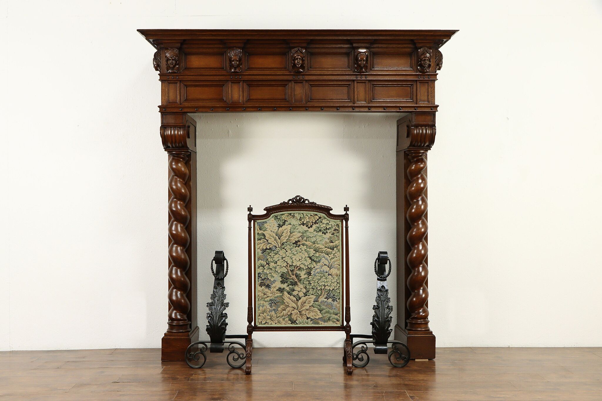Oak Architectural Salvage French, Architectural Salvage Fireplace Surrounds