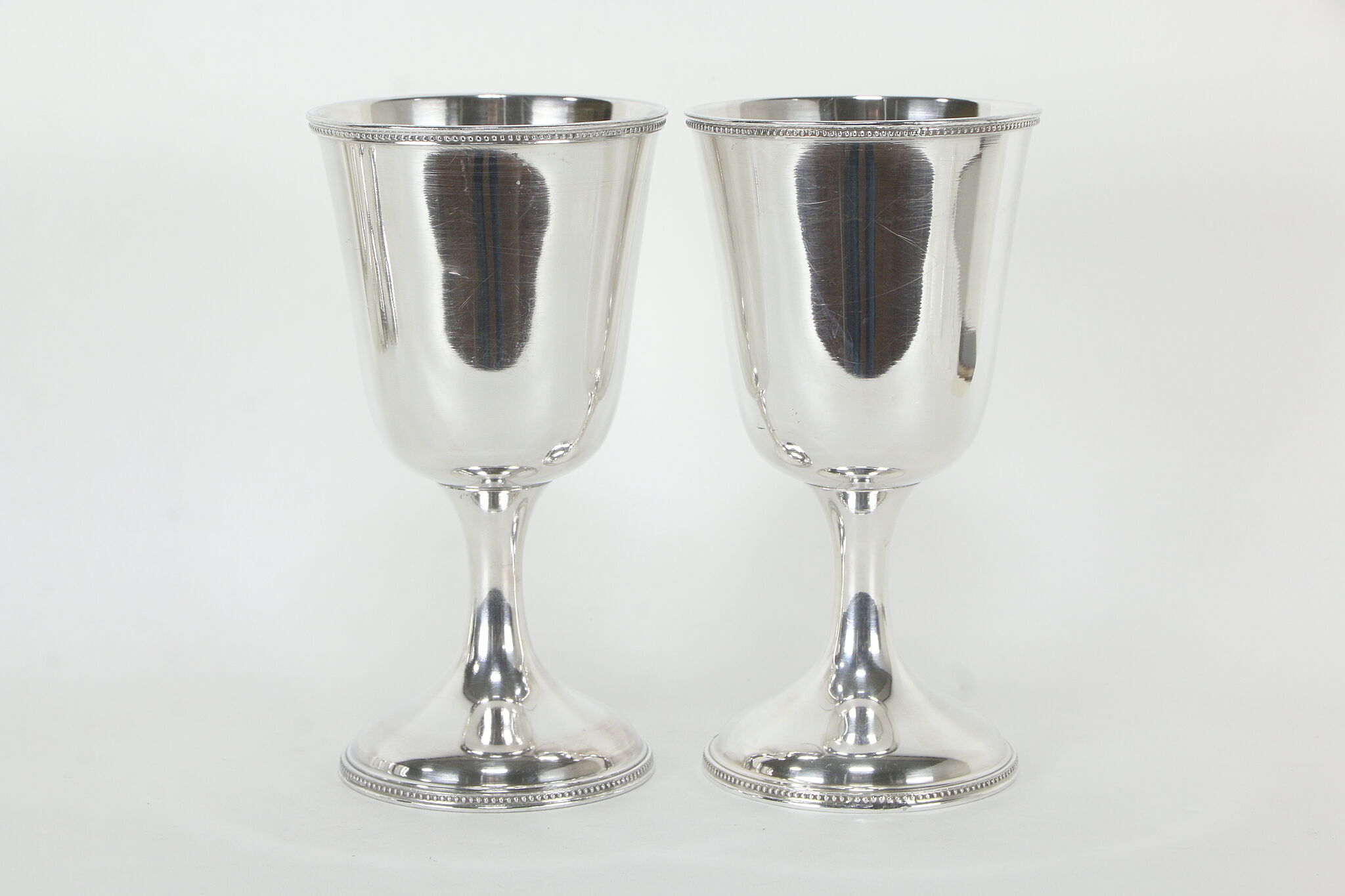 Set of 4 Antique Silverplate Goblets, Rogers Smith