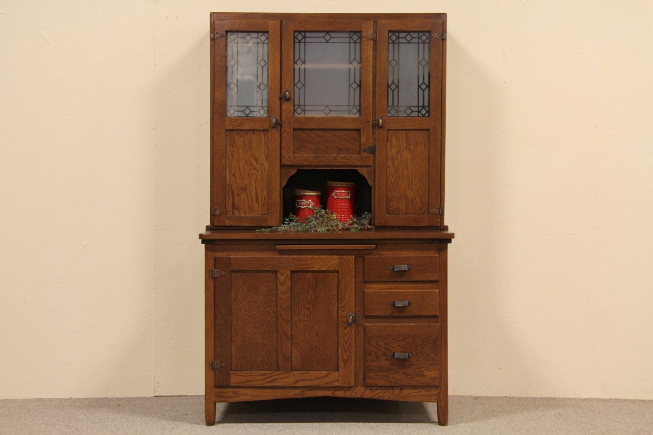 Oak Hoosier Roll Top Kitchen