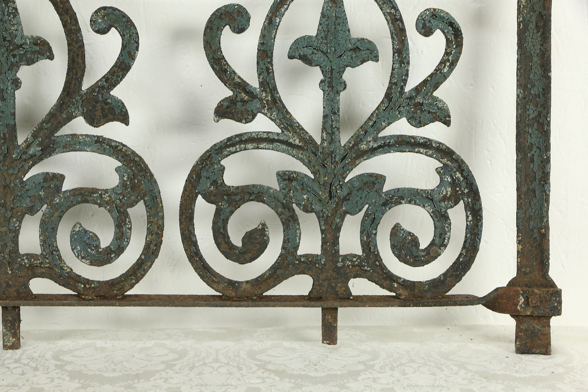 Victorian Antique Architectural Salvage Cast Iron Balcony Railing