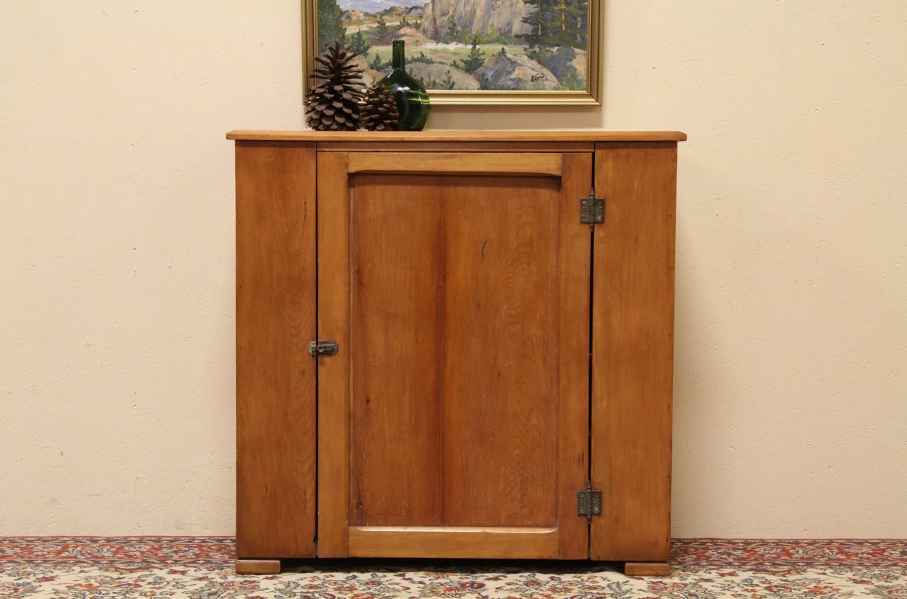 Country Pine 1880 Antique Jelly Cupboard