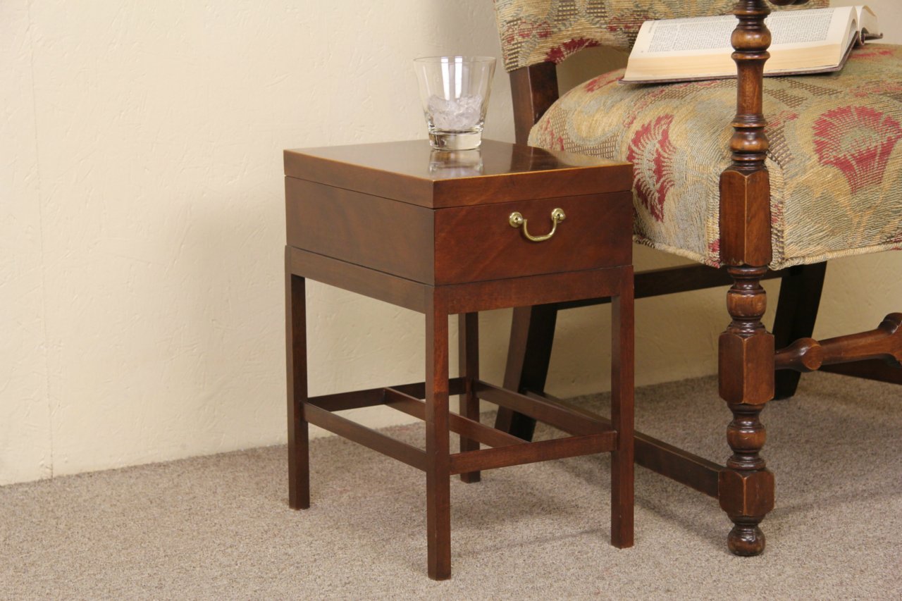 Baker Vintage Silver, Collector, Jewelry or Chairside Chest