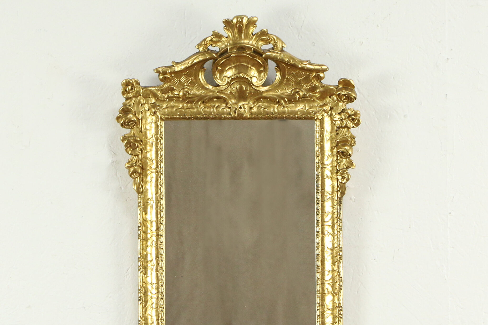 Rococo Gold Bow-Carved Vanity Mirror- CharmyDecor