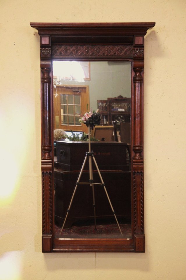 Victorian Eastlake Antique Walnut Mirror