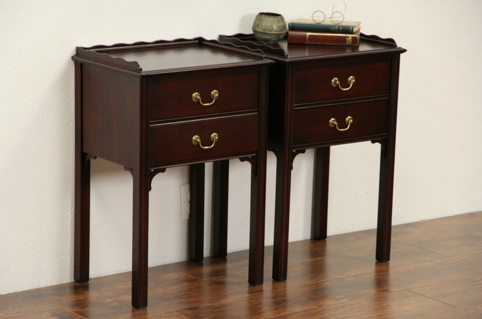 Pair of Traditional 1950's Vintage Nightstands or End Tables