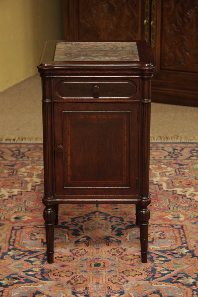 Marble Top Night Stand, End Table, or Bedside Table