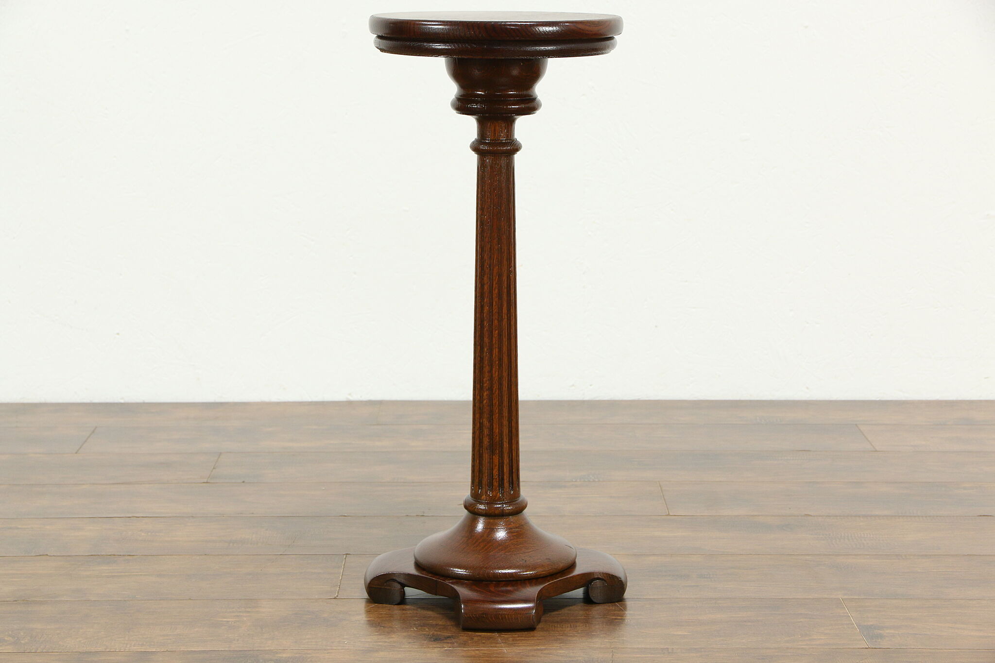 Victorian Antique Carved Oak Lamp Table, Plant Stand, Sculpture Pedestal
