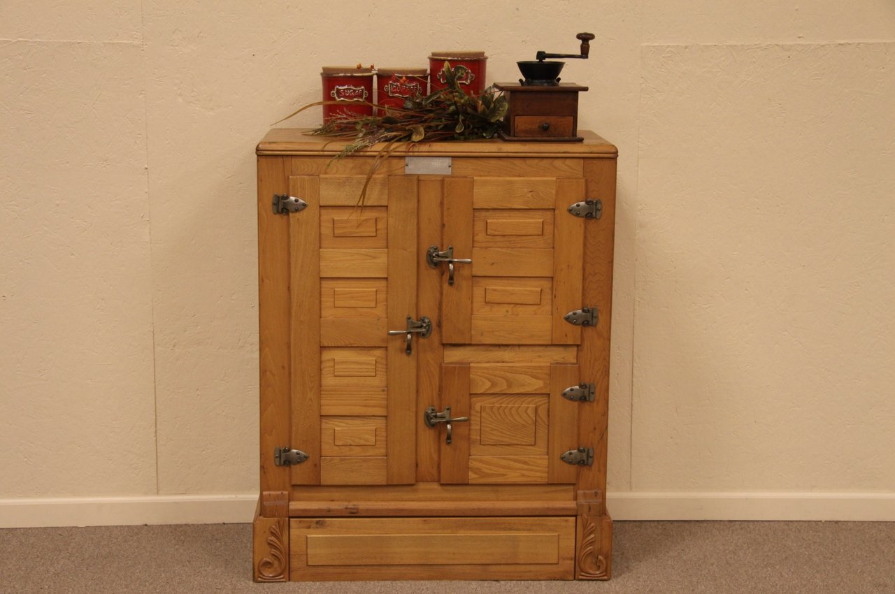 Schroeder Ice Box Antique 1895 Refrigerator