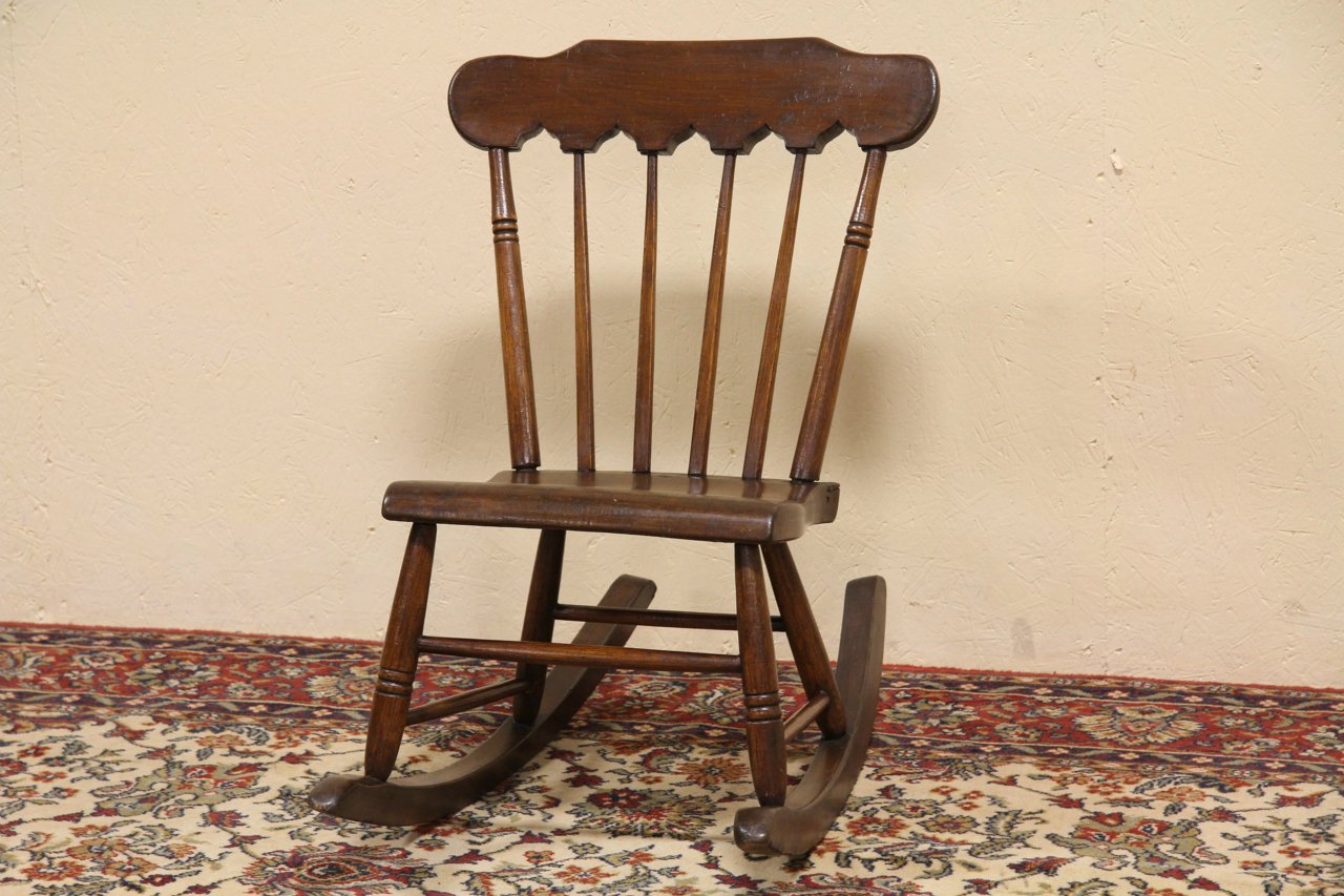 Victorian 1860's Child's Rocker