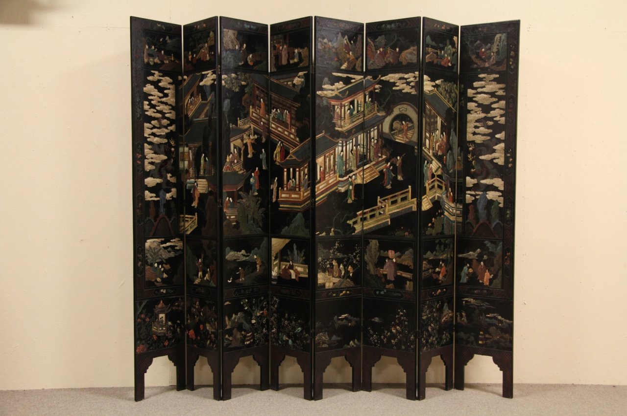 Chinese Coromandel Lacquer Screen