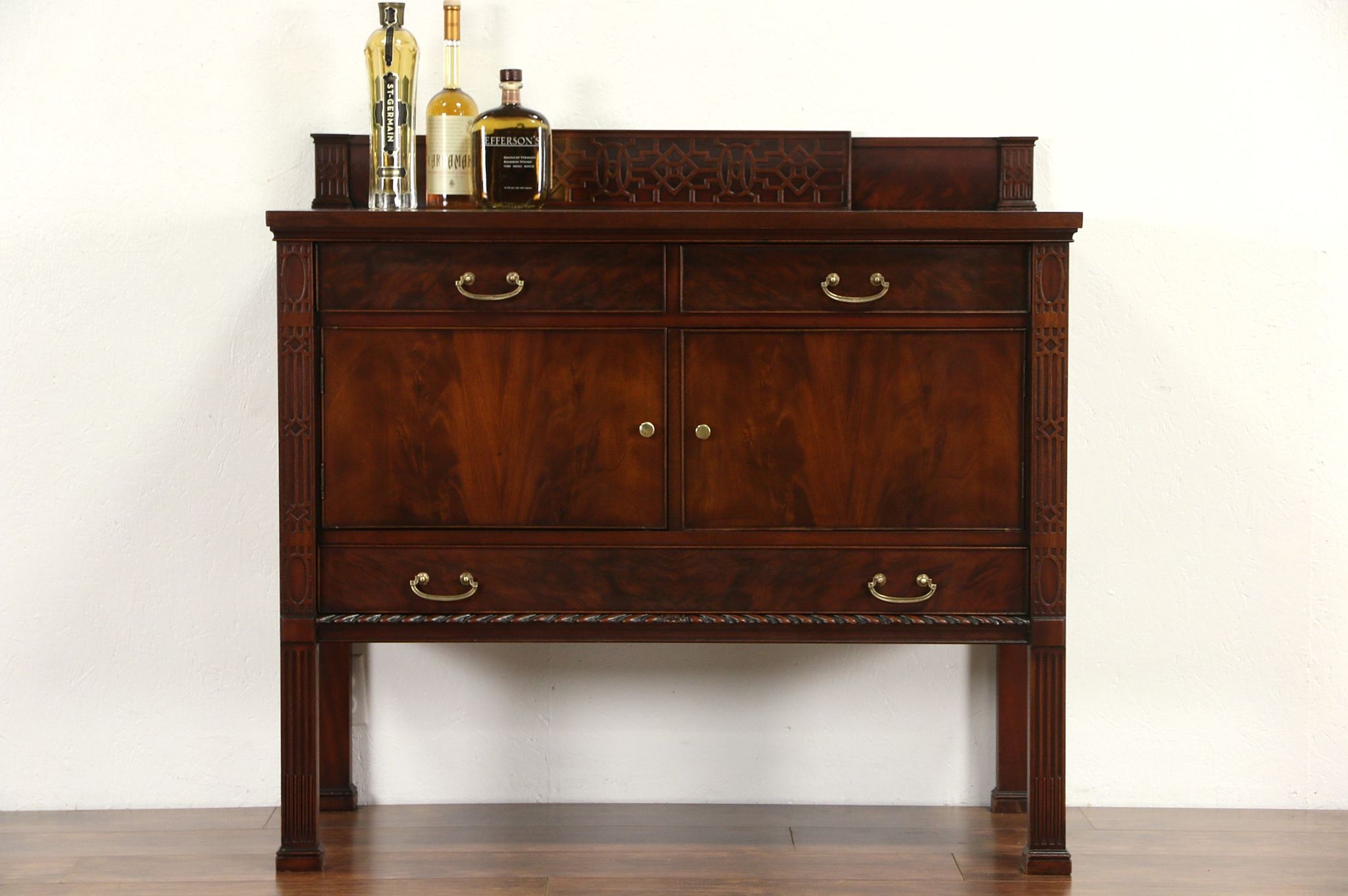 1915 Antique Mahogany Huntboard, Sideboard or Server