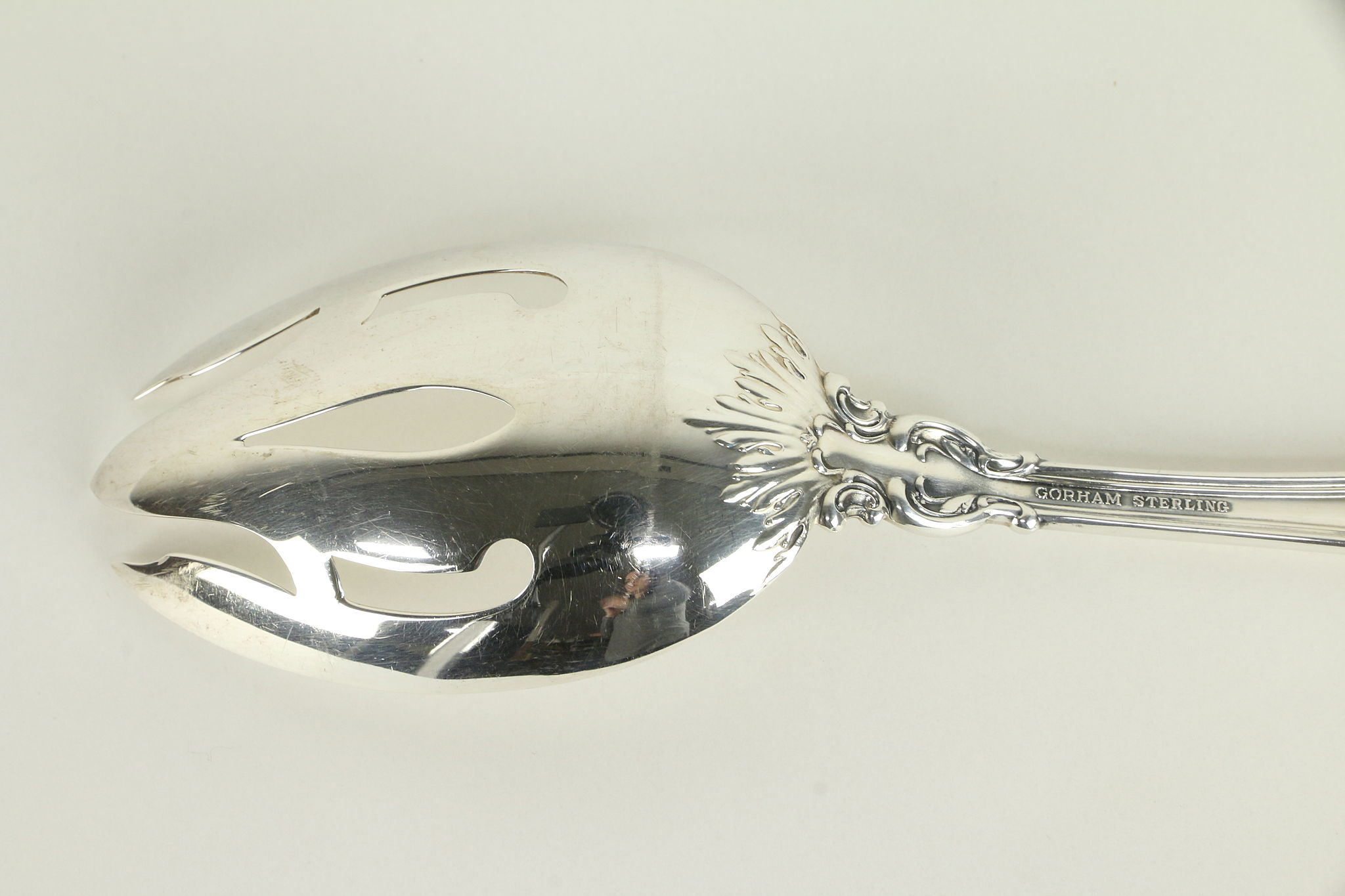 Lancaster by Gorham Sterling Serving Spoon Pierced 9-Hole 8 1/2" Original 