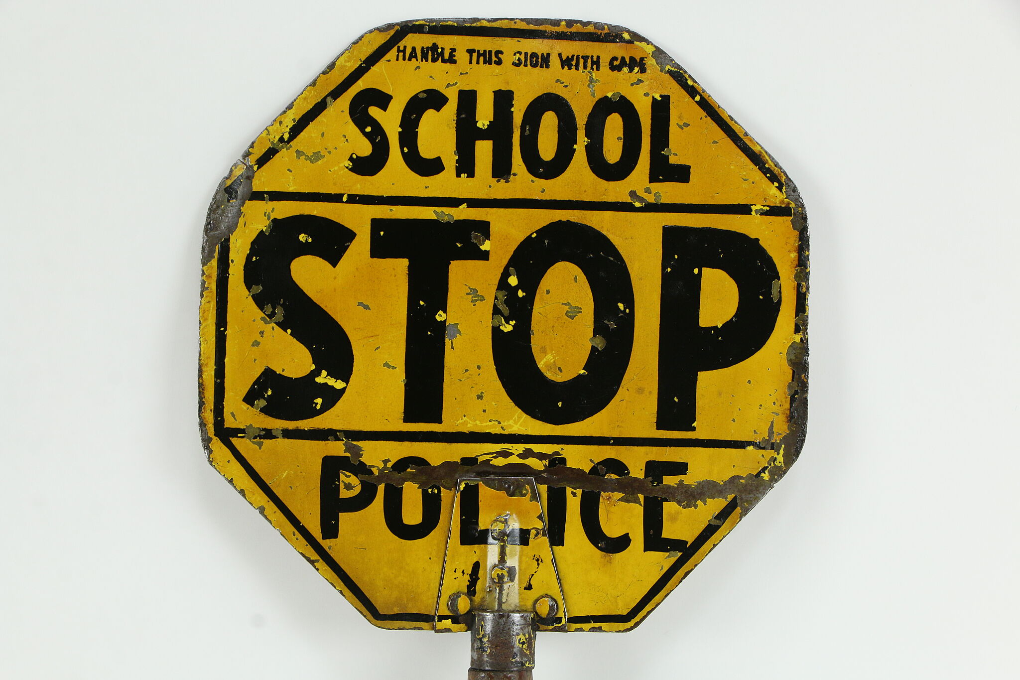 Learning Stop Sign Yellow Stop Sign With Hand