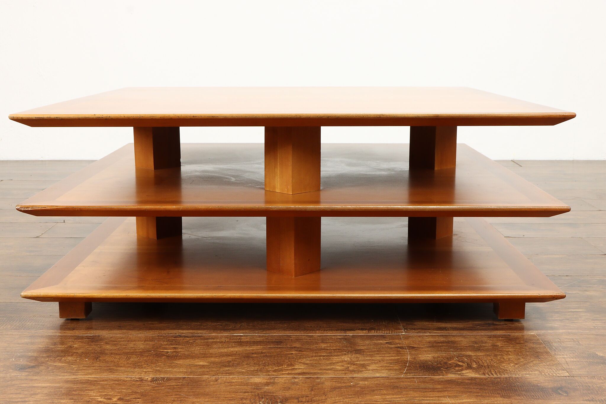 Midcentury Modern Design 3 Tier Cherry Coffee Table, David Lange