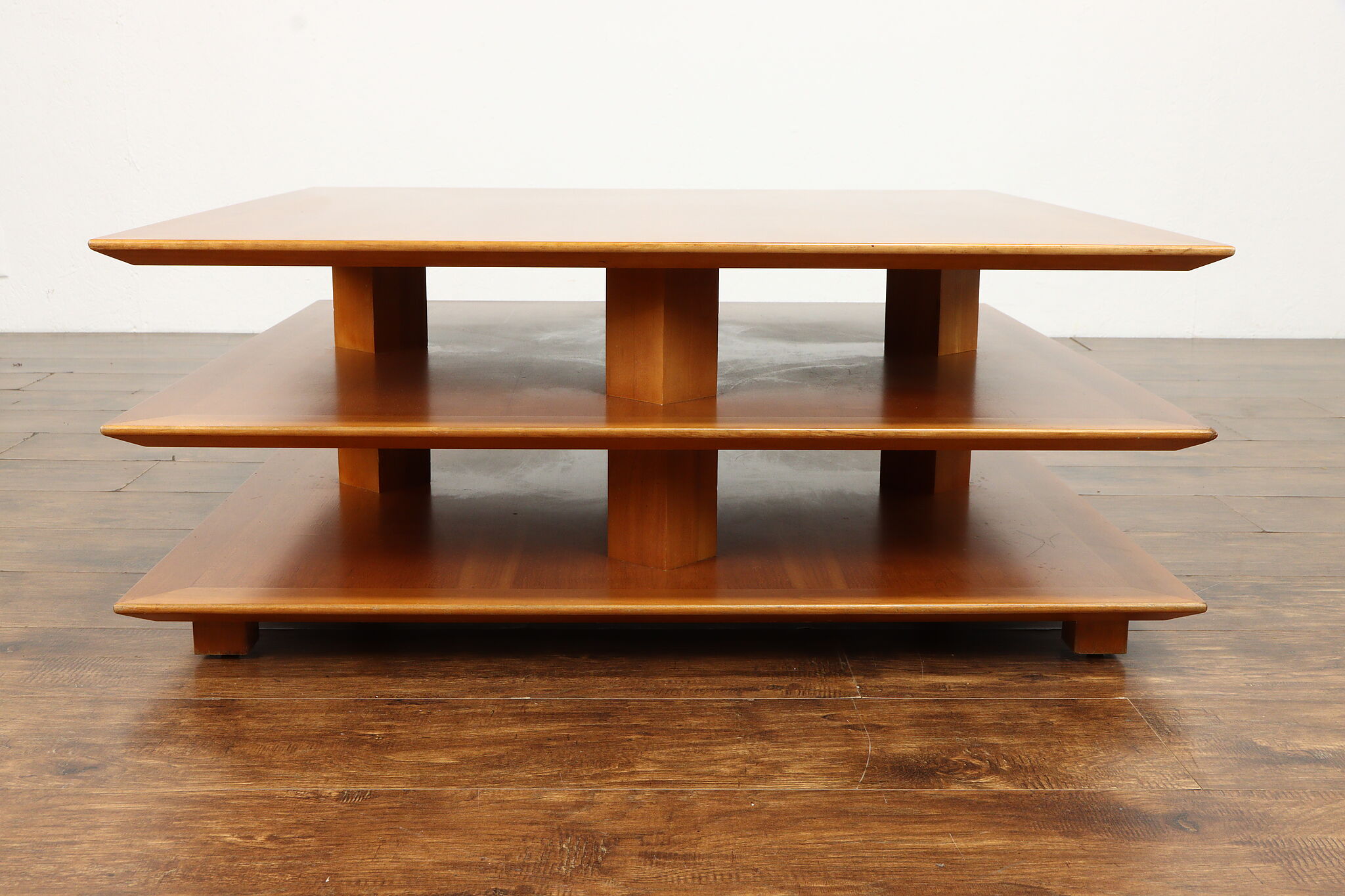 Midcentury Modern Design 3 Tier Cherry Coffee Table, David Lange