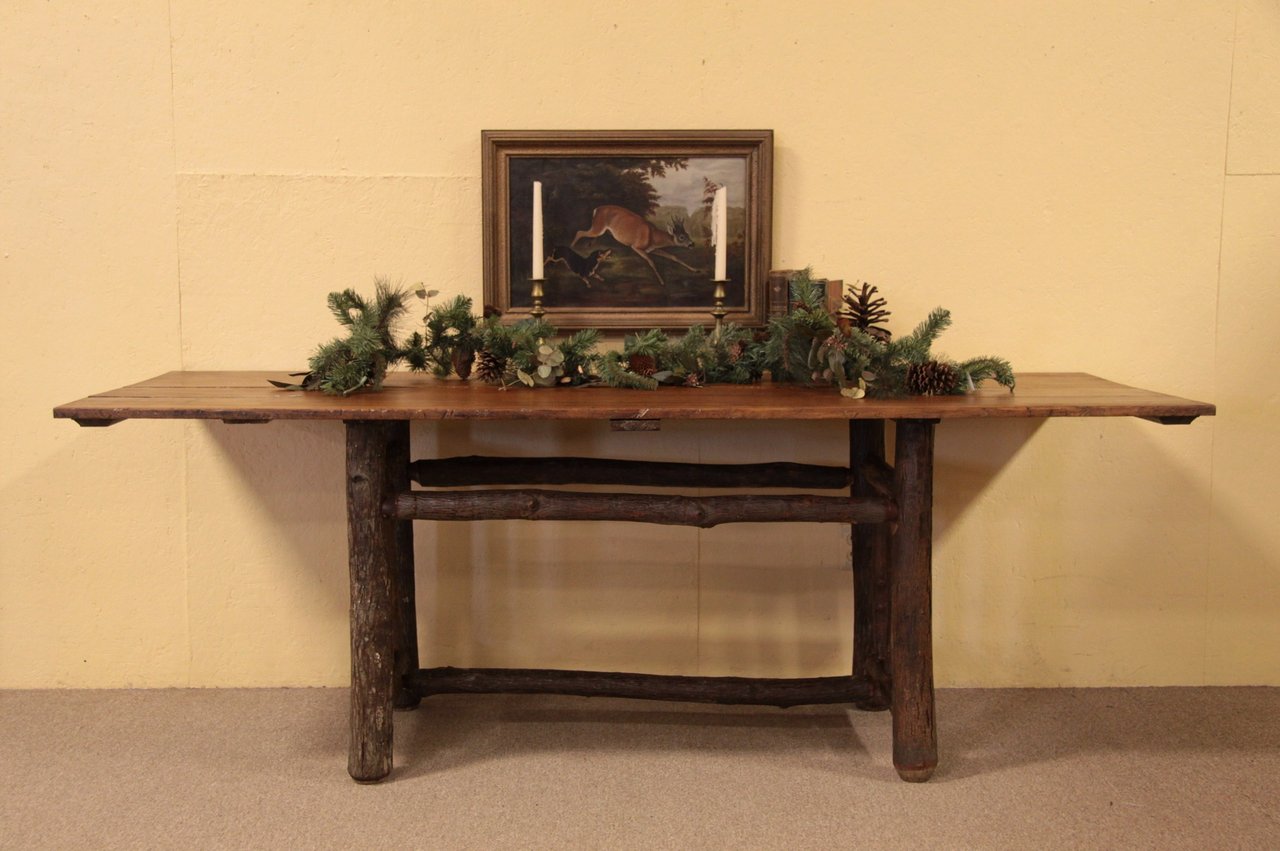 Hickory Log & Pine Lodge Cabin Dining Table
