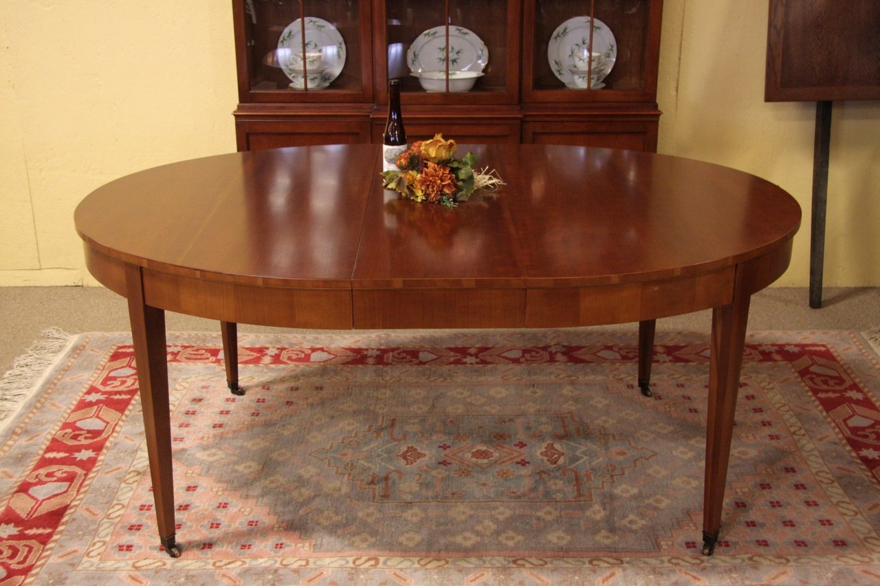 Baker Oval Cherry Dining Table