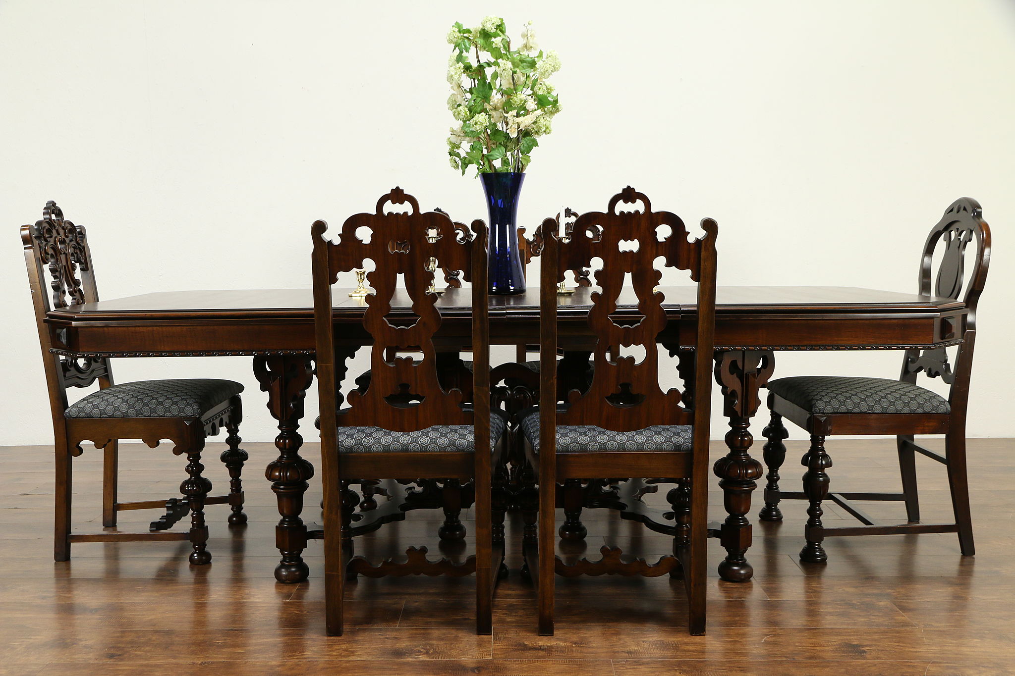 antique walnut dining room set