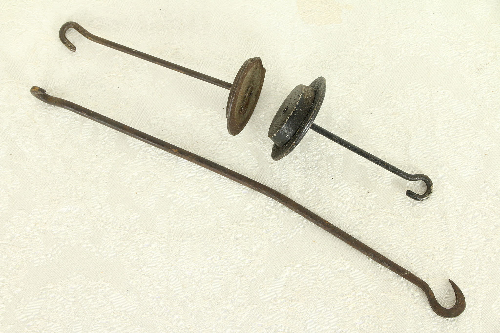 Antique american iron balance weighing scale with weights