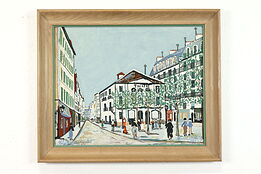 "Montmartre Theatre" Vintage Print, Paris France, After Utrillo 30" #39427