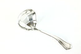 Victorian Antique Sterling Silver Fluted Sauce or Gravy Ladle #40017