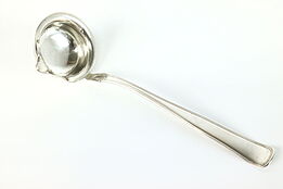 Victorian Antique Silverplate Ladle with Spout, JH, Engraved B #40021