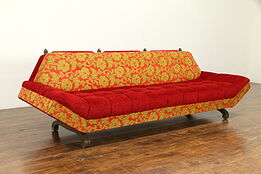 Midcentury Modern All Original 1960 Vintage Jetson Era Sofa #32232